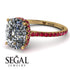Hidden Halo Cushion Diamond Ring - Alayna No. 46