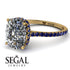 Hidden Halo Cushion Diamond Ring - Alayna No. 61