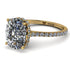 Hidden Halo Cushion Diamond Ring - Alayna No. 1 image 1