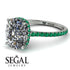 Hidden Halo Cushion Diamond Ring - Alayna No. 18 image 10