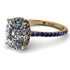 Hidden Halo Cushion Diamond Ring - Alayna No. 61 image 1