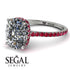 Hidden Halo Cushion Diamond Ring - Alayna No. 48 image 10