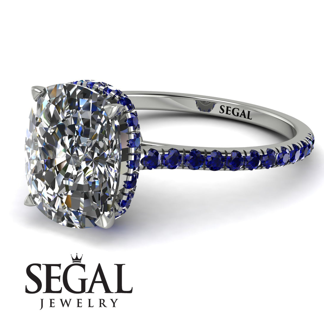 Hidden Halo Cushion Diamond Ring - Alayna No. 63