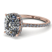 Hidden Halo Cushion Diamond Ring - Alayna No. 2 image 1