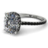 Hidden Halo Cushion Diamond Ring - Alayna No. 33 image 1