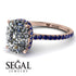 Hidden Halo Cushion Diamond Ring - Alayna No. 62