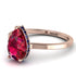 Hidden Halo Pear Ruby Engagement Ring - Mary No. 71 image 1