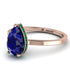 Hidden Halo Pear Sapphire Engagement Ring - Mary No. 29 image 1