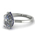 Hidden Halo Pear Diamond Engagement Ring - Mary No. 63