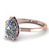Hidden Halo Pear Diamond Engagement Ring - Mary No. 62