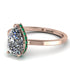 Hidden Halo Pear Diamond Engagement Ring - Mary No. 17 image 1