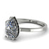 Hidden Halo Pear Diamond Engagement Ring - Mary No. 33