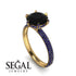 Hidden Halo Round Sapphire Engagement Ring - Ashley No. 67