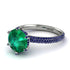 Hidden Halo Round Sapphire Engagement Ring - Ashley No. 66 image 1