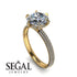 Hidden Halo Round Diamond Engagement Ring - Ashley No. 1 image 16