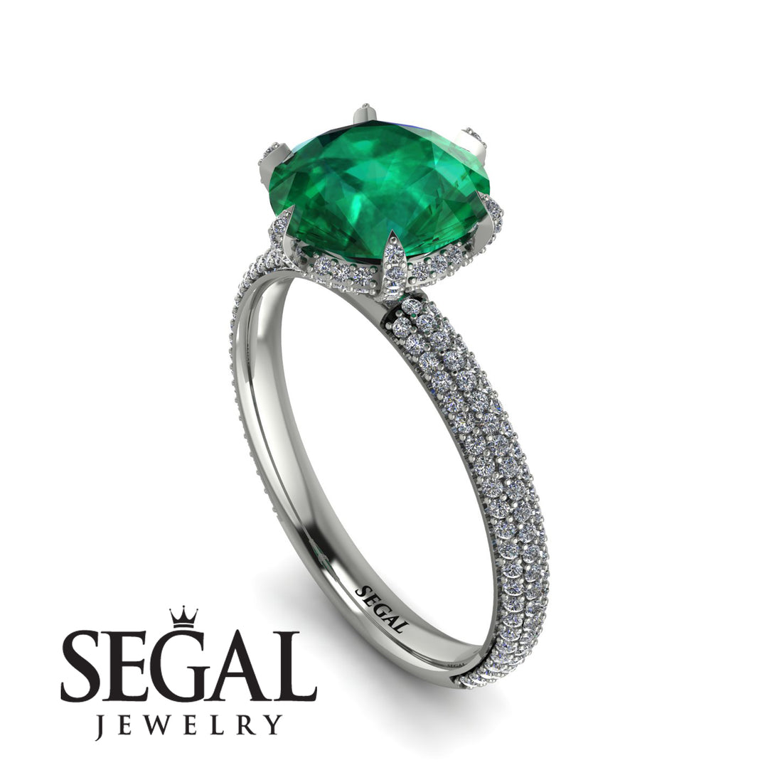 Hidden Halo Round Diamond Engagement Ring - Ashley No. 6