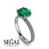 Hidden Halo Round Diamond Engagement Ring - Ashley No. 6