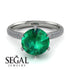 Hidden Halo Round Diamond Engagement Ring - Ashley No. 6 image 3