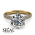 Hidden Halo Round Diamond Engagement Ring - Ashley No. 1 image 17