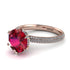 Hidden Halo Round Diamond Engagement Ring - Ashley No. 11