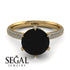 Hidden Halo Round Diamond Engagement Ring - Ashley No. 7