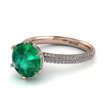 Hidden Halo Round Diamond Engagement Ring - Ashley No. 5 image 1