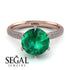 Hidden Halo Round Diamond Engagement Ring - Ashley No. 5 image 3