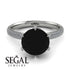 Hidden Halo Round Diamond Engagement Ring - Ashley No. 9 image 15