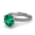 Hidden Halo Round Diamond Engagement Ring - Ashley No. 6 image 1