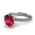 Hidden Halo Round Diamond Engagement Ring - Ashley No. 12