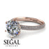 Hidden Halo Round Diamond Engagement Ring - Ashley No. 2