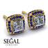 Hidden Halo Princess Diamond Earrings - Georgia No. 61