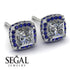 Hidden Halo Princess Diamond Earrings - Georgia No. 63