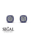 Hidden Halo Princess Diamond Earrings - Georgia No. 63
