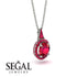Hidden Halo Ruby Necklace - Joanna No. 57