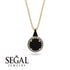 Hidden Halo Black Diamond Necklace - Joanna No. 7 image 9