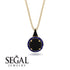 Hidden Halo Black Diamond Necklace - Joanna No. 67 image 9