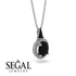 Hidden Halo Black Diamond Necklace - Joanna No. 9 image 2