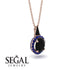 Hidden Halo Black Diamond Necklace - Joanna No. 68 image 2