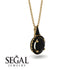 Hidden Halo Black Diamond Necklace - Joanna No. 37 image 2