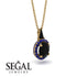 Hidden Halo Black Diamond Necklace - Joanna No. 67