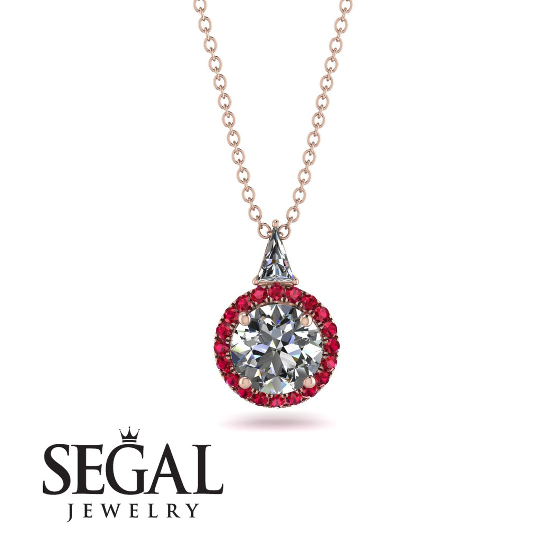 Hidden Halo Diamond Necklace - Joanna No. 47