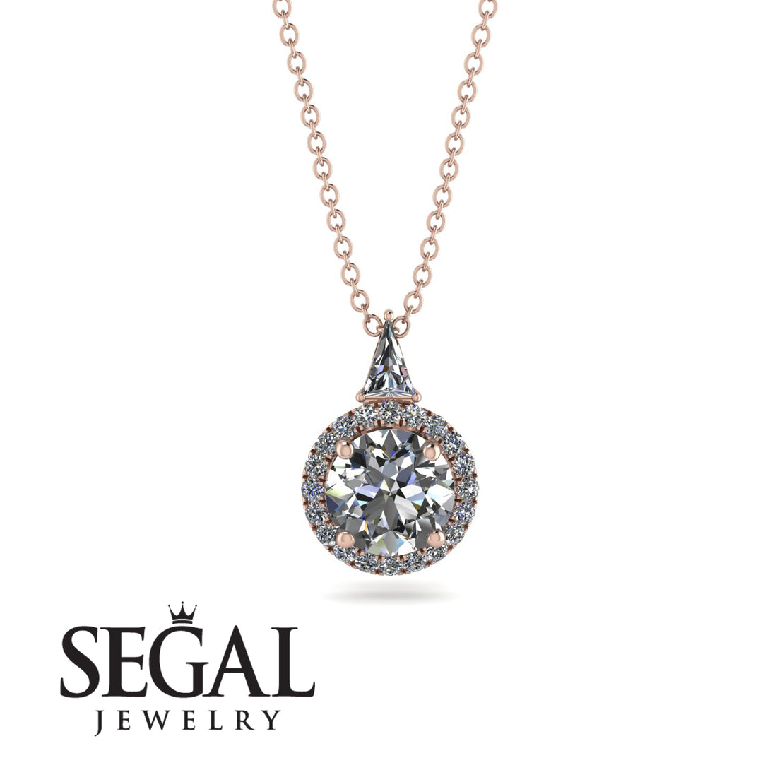 Hidden Halo Diamond Necklace - Joanna No. 2