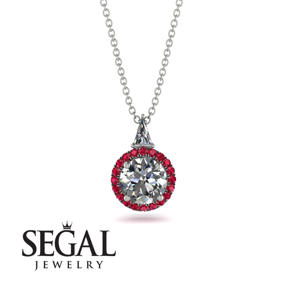 Hidden Halo Diamond Necklace - Joanna No. 48