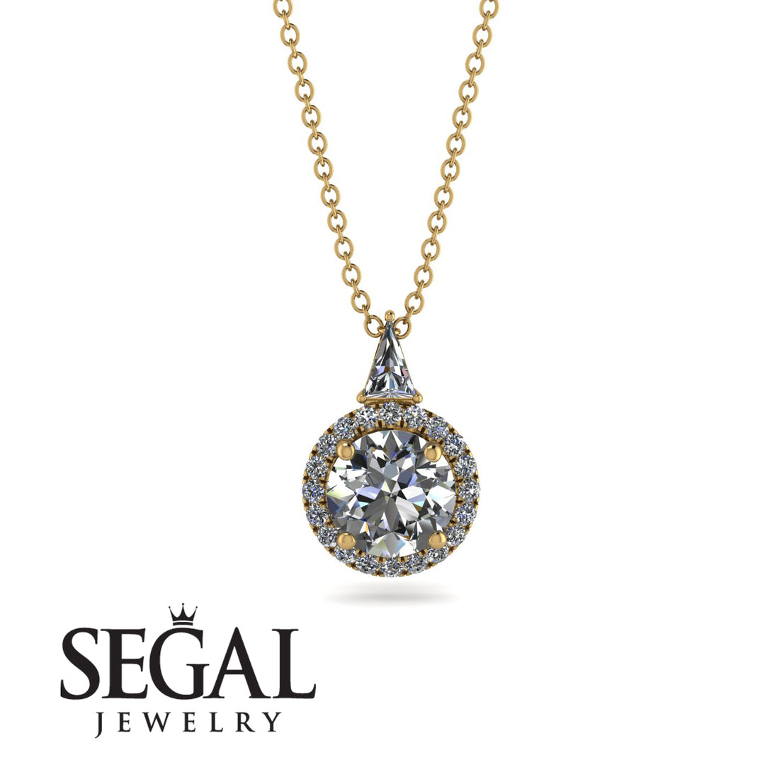 Hidden Halo Diamond Necklace - Joanna No. 1