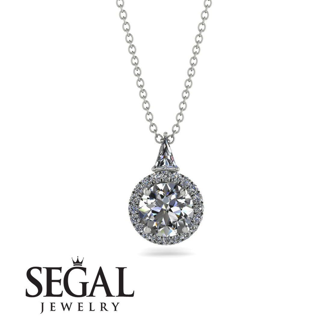 Hidden Halo Diamond Necklace - Joanna No. 3