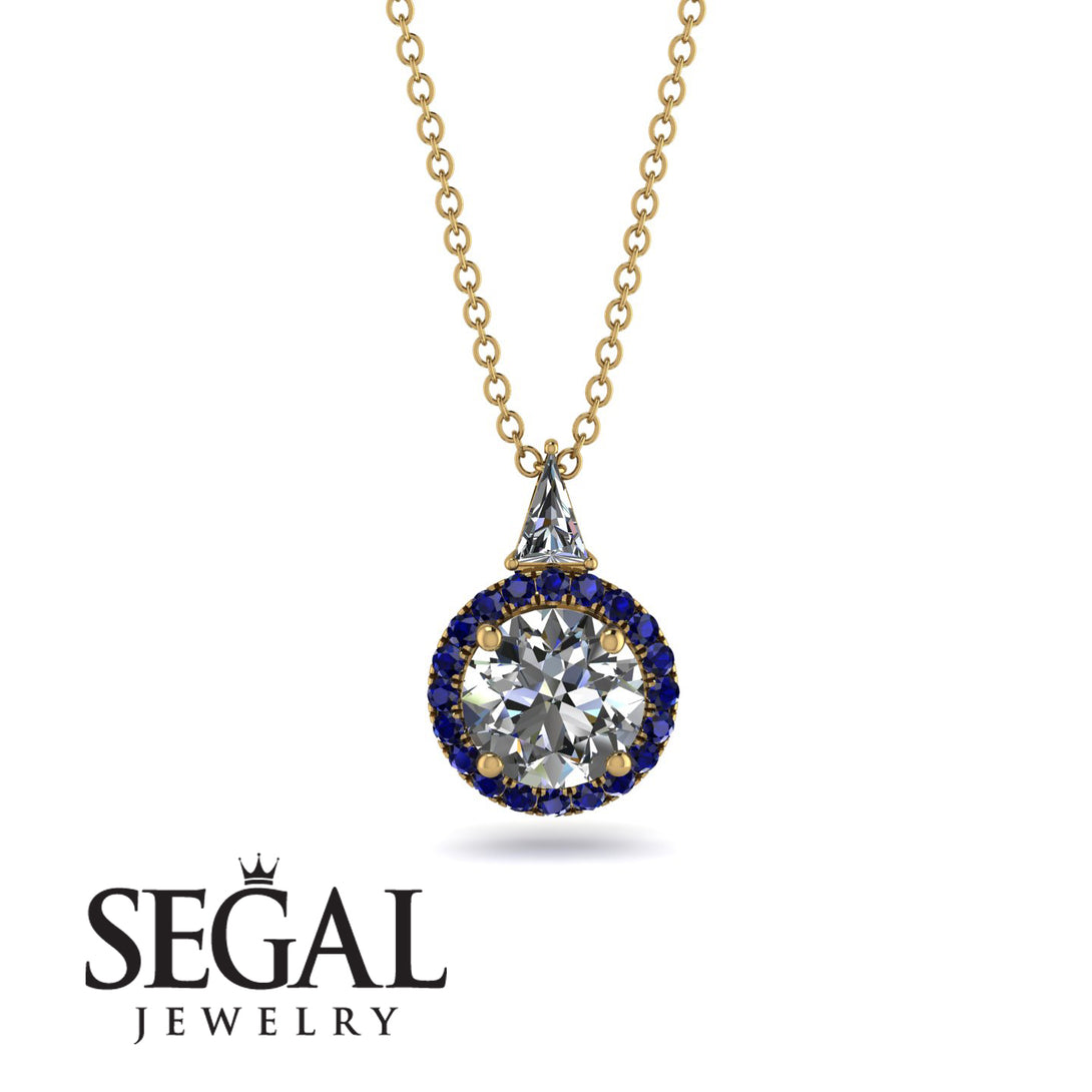 Hidden Halo Diamond Necklace - Joanna No. 61