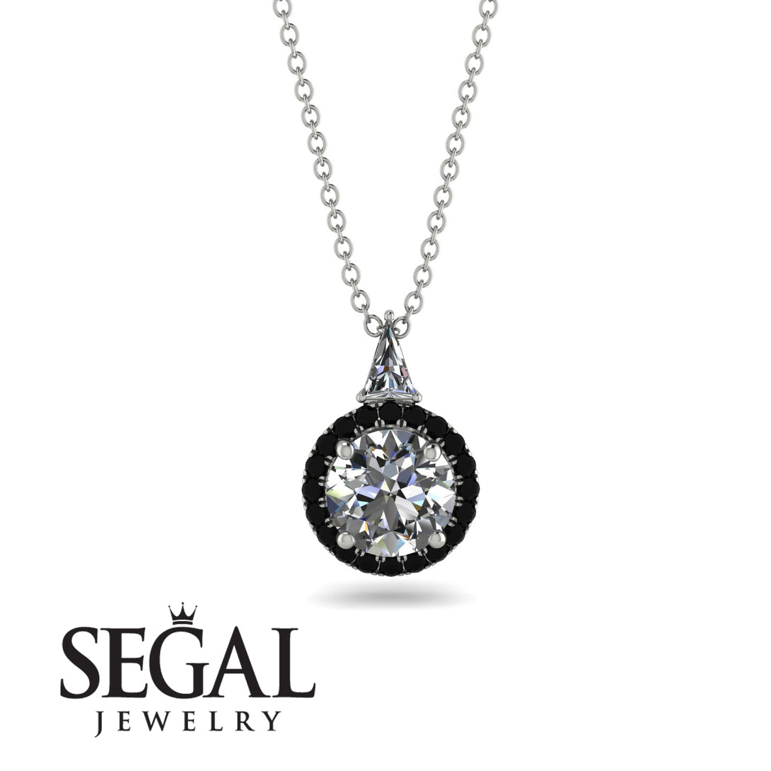 Hidden Halo Diamond Necklace - Joanna No. 33