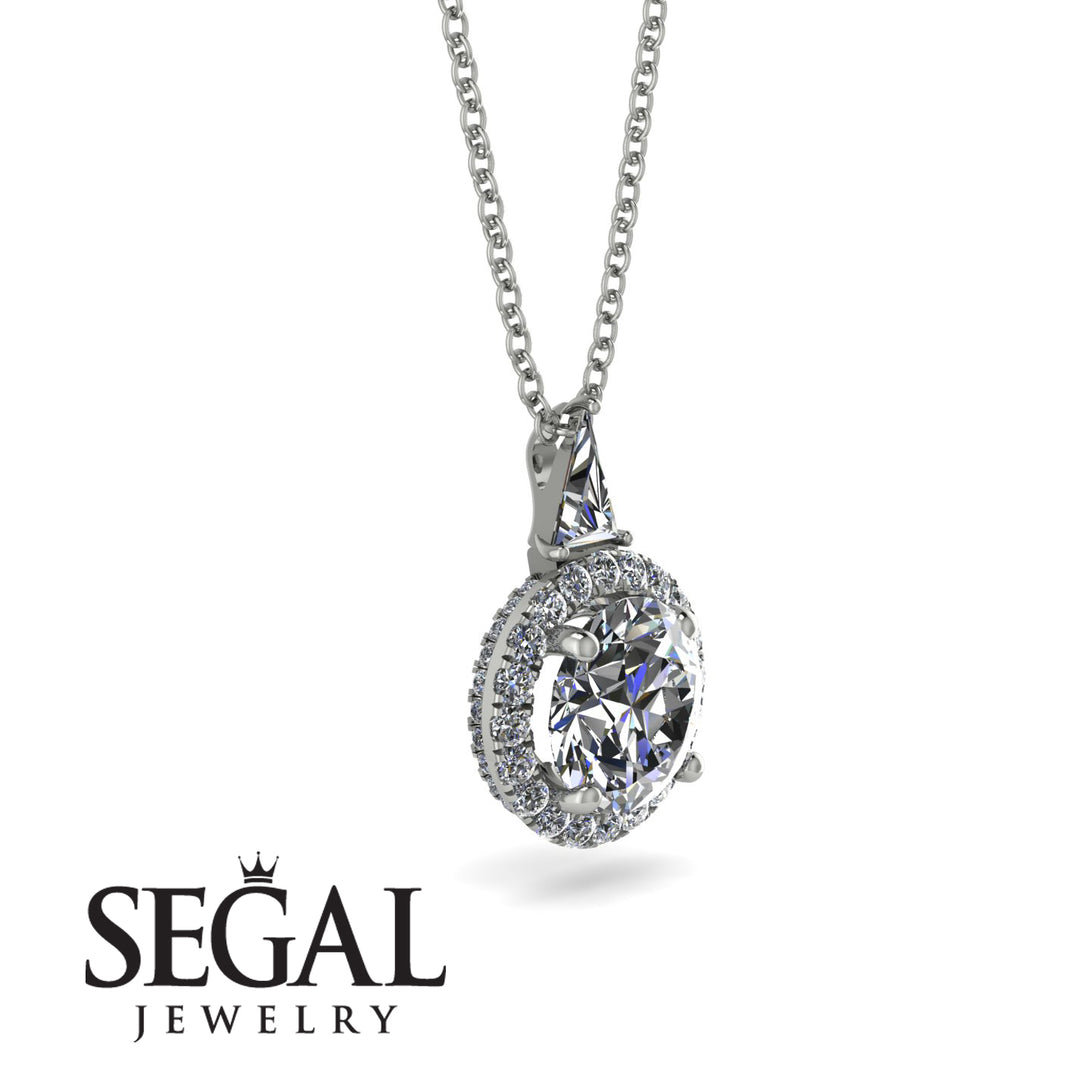 Hidden Halo Diamond Necklace - Joanna No. 3