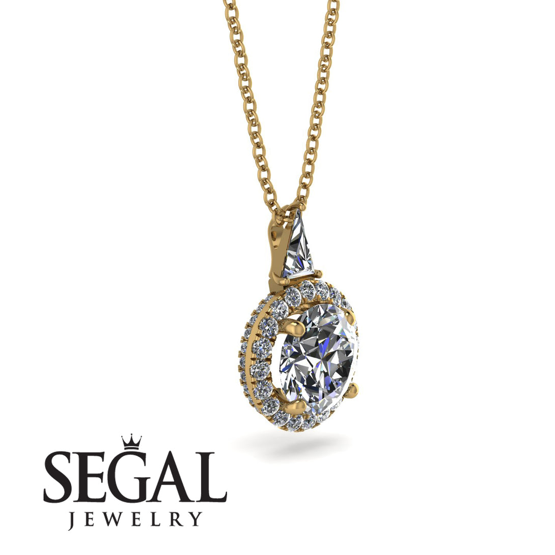 Hidden Halo Diamond Necklace - Joanna No. 1